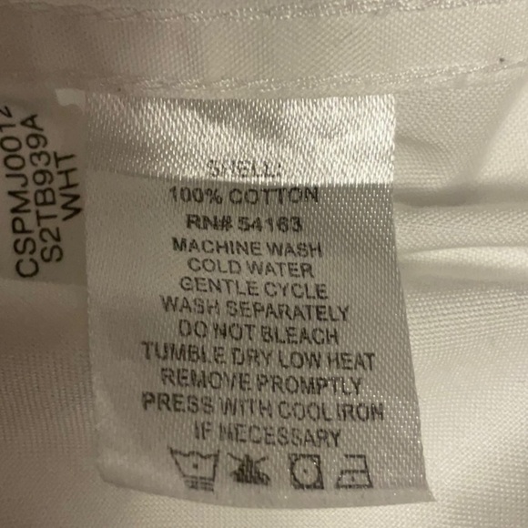 Calvin Klein White Sleeveless Button-Down Shirt - Picture 10 of 10